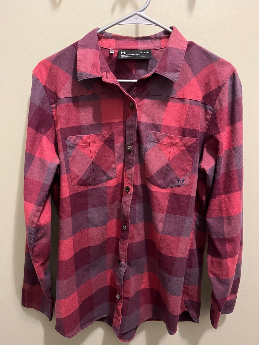 Under Armour Ladies Plaid Button-Down Shirt